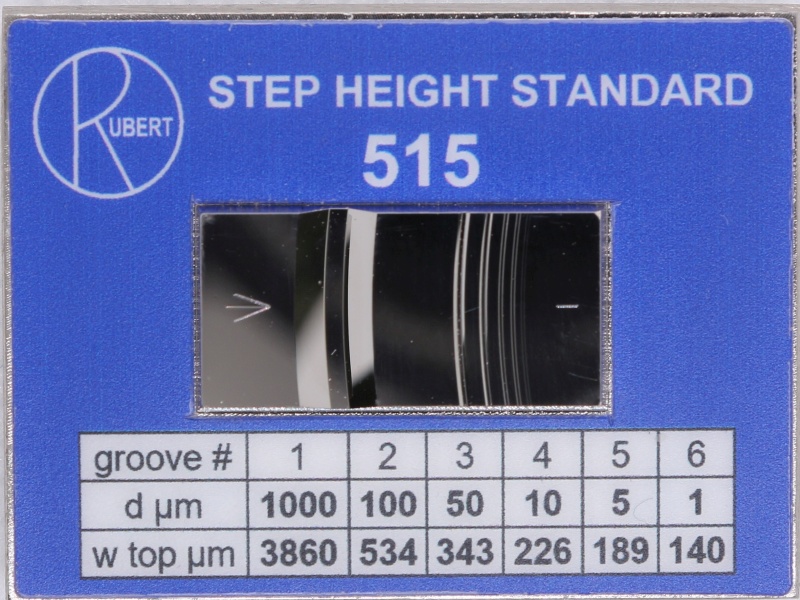 Type 515 step height specimen